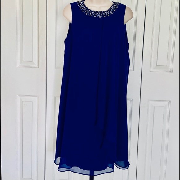 Vince Camuto royal blue short night out dress - Picture 1 of 4